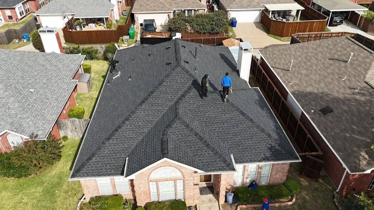 Slate & Tile Roof Repair work in progress on a Foster City property